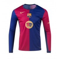 Maglia Calcio Barcelona Prima Divisa 2024-25 Manica Lunga